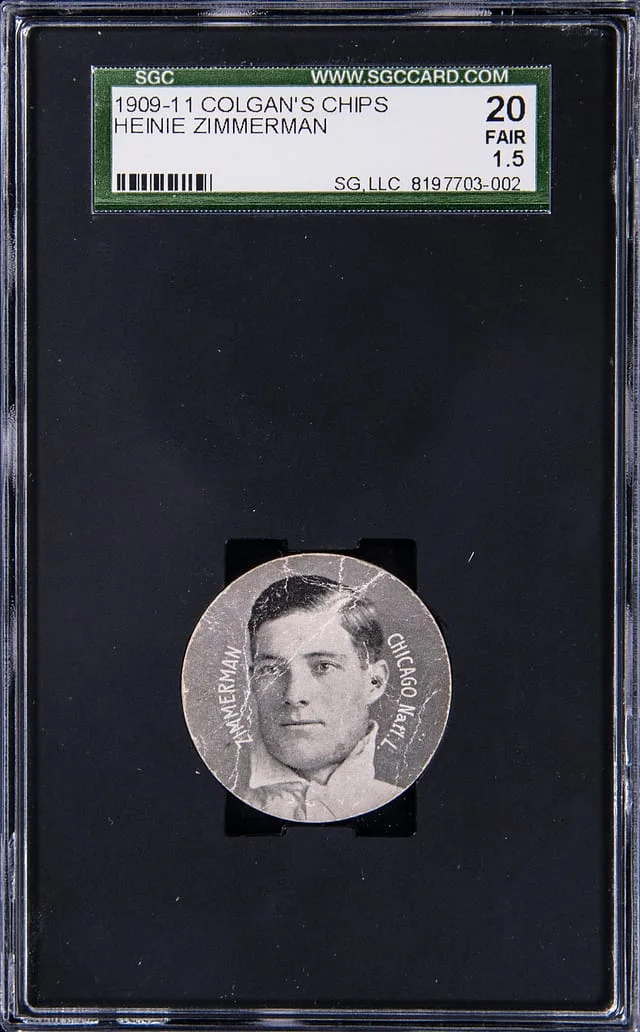 1909-11 Colgan's Chips Heinie Zimmerman #NNO card image