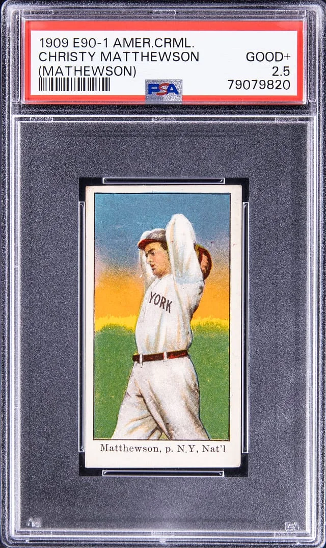1909-11 E90-1 American Caramel Christy Mathewson #no-number card image