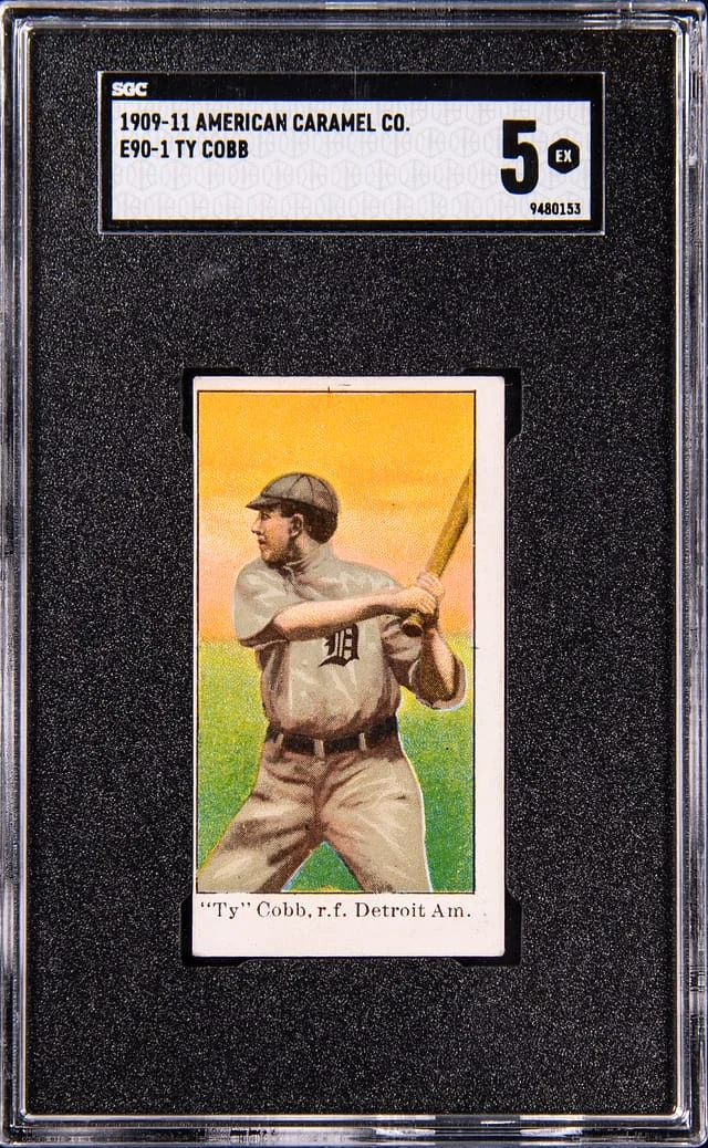 1909-11 E90-1 American Caramel Co. Ty Cobb #no-number card image