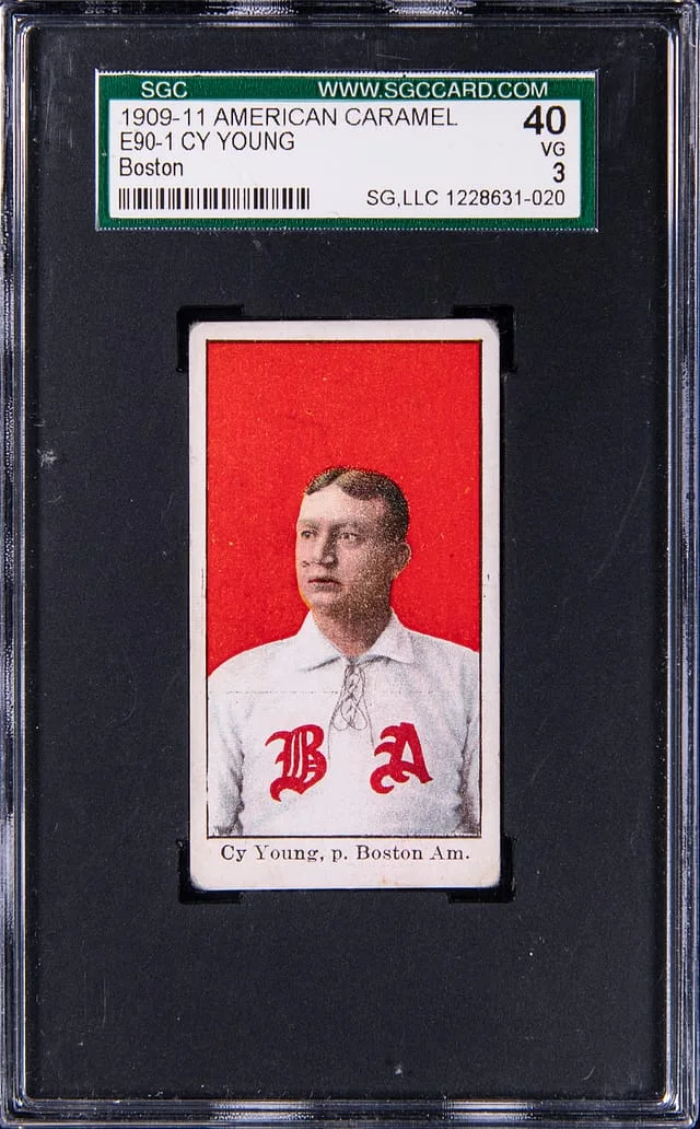 1909-11 E90-1 American Caramel Cy Young, Boston #no-number card image