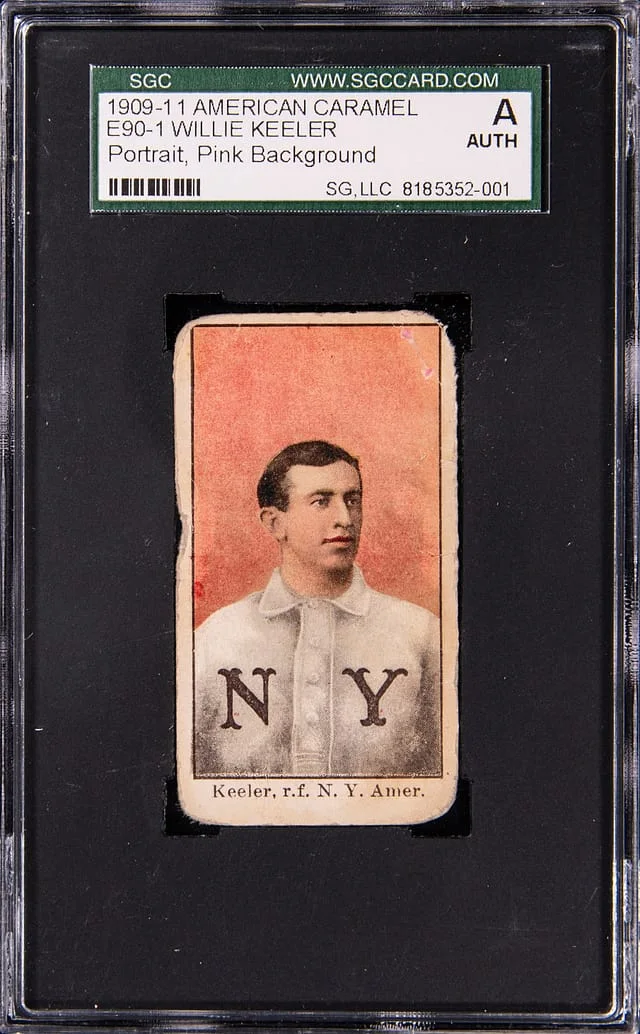 1909-11 E90-1 American Caramel Willie Keeler (Portrait, Pink) #NNO card image