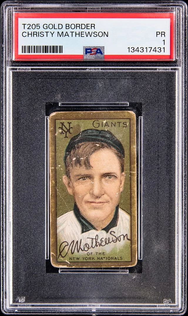 1909-11 T205 Christy Mathewson Gold Border #no-number card image
