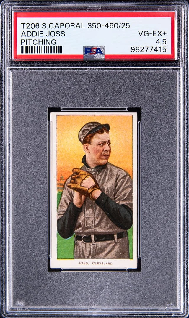1909-11 T206 Addie Joss, Pitching - Sweet Caporal 350-460 White Border #no-number card image