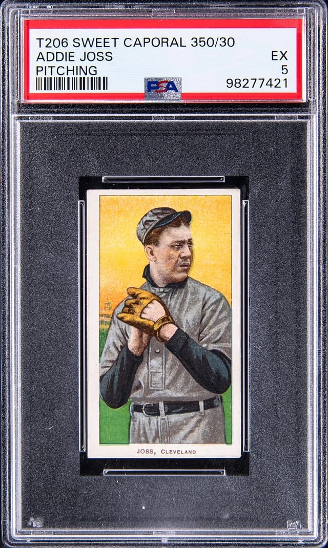 1909-11 T206 Addie Joss, Pitching - Sweet Caporal 350 White Border #no-number card image