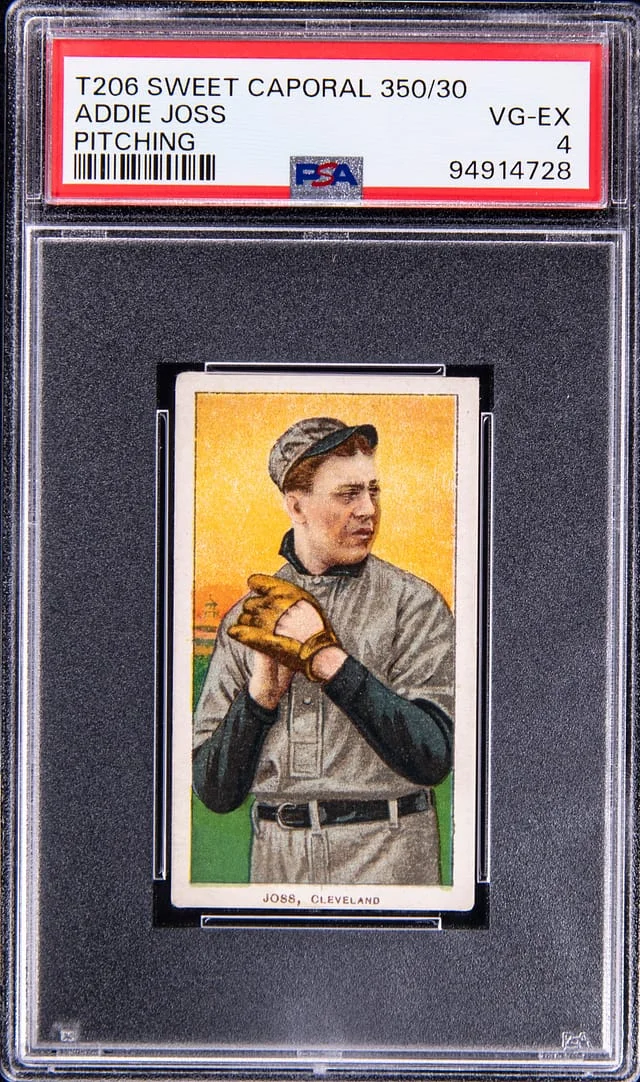 1909-11 T206 Addie Joss, Pitching - Sweet Caporal 350/30 White Border #no-number card image