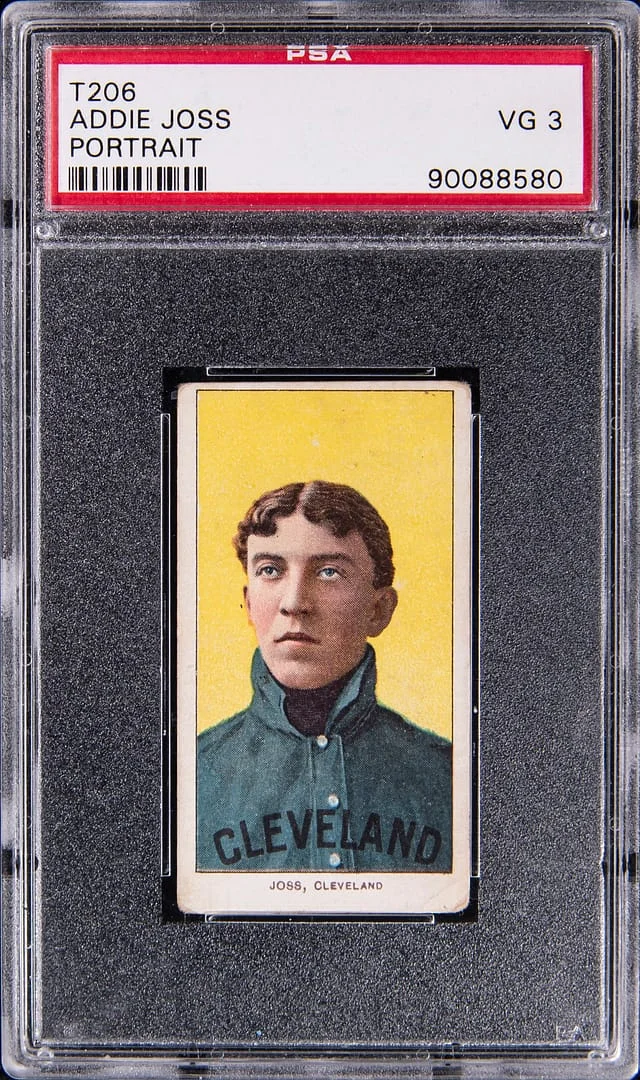 1909-11 T206 Addie Joss, Portrait - Sovereign/150 White Border #no-number card image