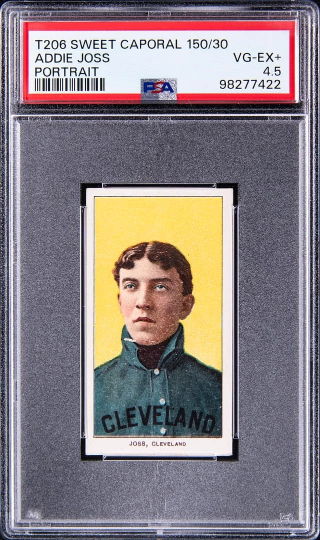 1909-11 T206 Addie Joss, Portrait - Sweet Caporal 150 White Border #no-number card image