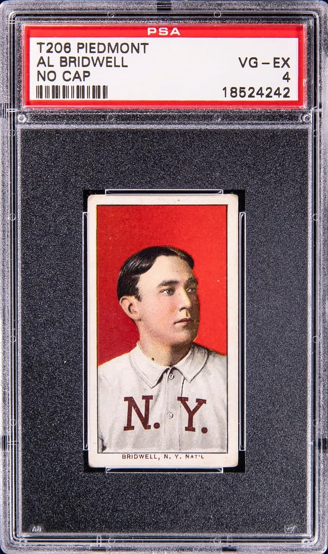 1909-11 T206 Al Bridwell, No Cap - Piedmont - VG-EX 4 White Border #no-number card image