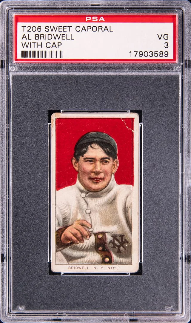 1909-11 T206 Al Bridwell, With Cap - Sweet Caporal White Border #no-number card image