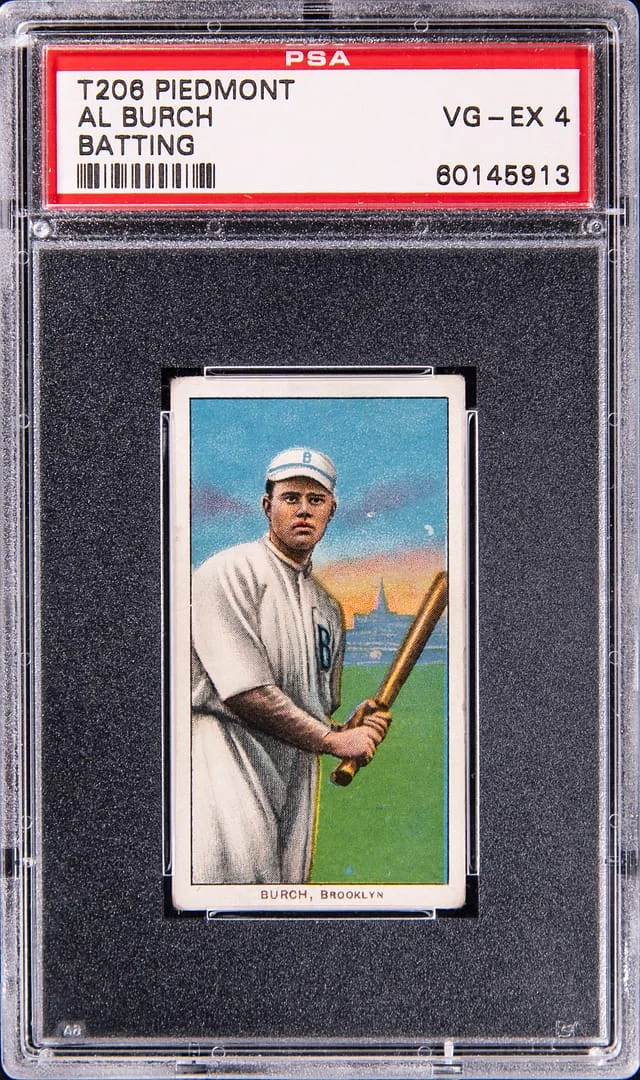 1909-11 T206 Al Burch, Batting - Piedmont White Border #no-number card image