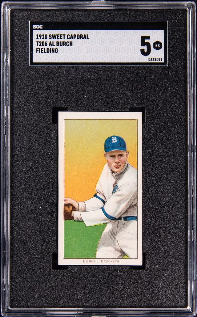 1909-11 T206 Al Burch, Fielding - Sweet Caporal White Border #no-number card image