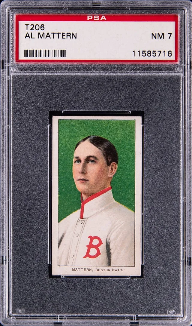 1909-11 T206 Al Mattern White Border #no-number card image