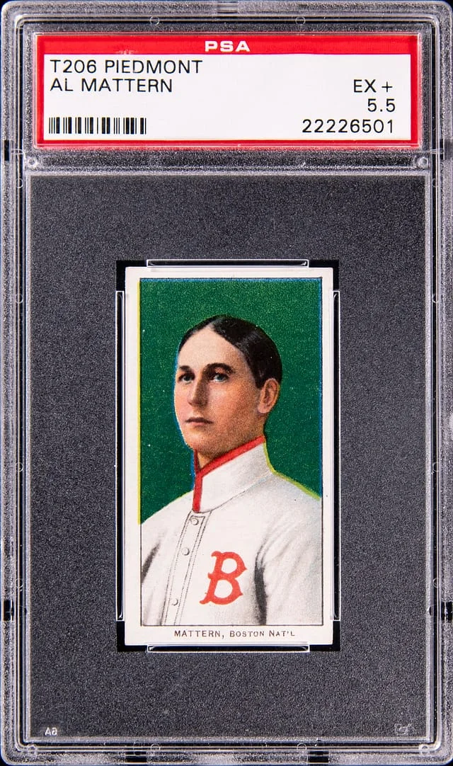 1909-11 T206 Al Mattern - Piedmont White Border #no-number card image