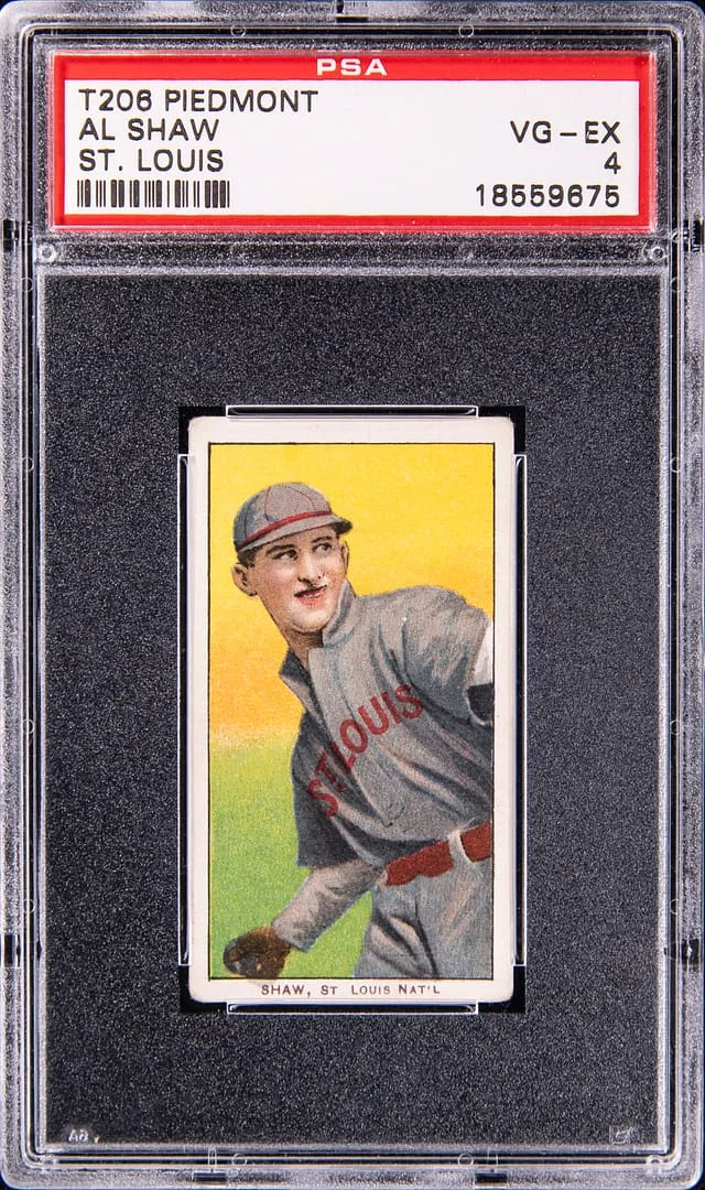 1909-11 T206 Al Shaw, St. Louis - Piedmont White Border #no-number card image