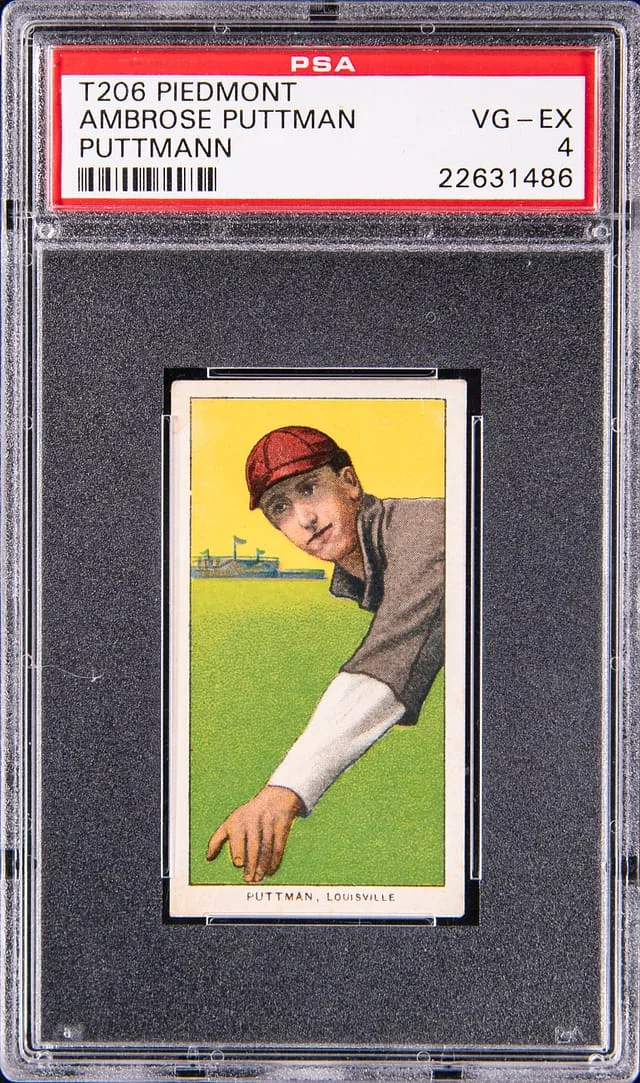 1909-11 T206 Ambrose Puttman (Puttmann) - Piedmont White Border #no-number card image