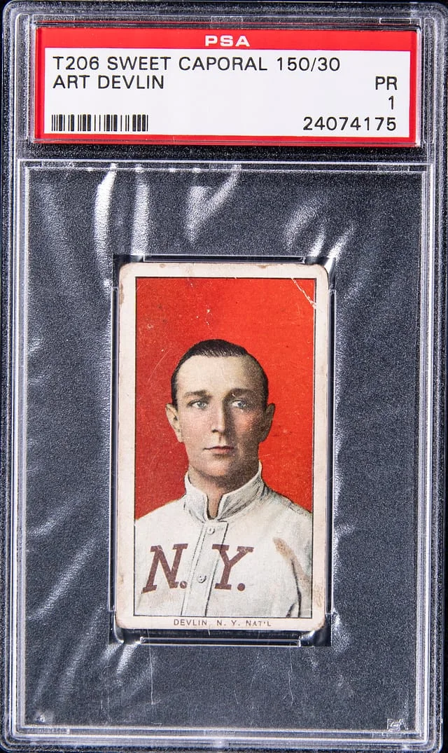 1909-11 T206 Art Devlin Sweet Caporal 150/30 #NNO card image