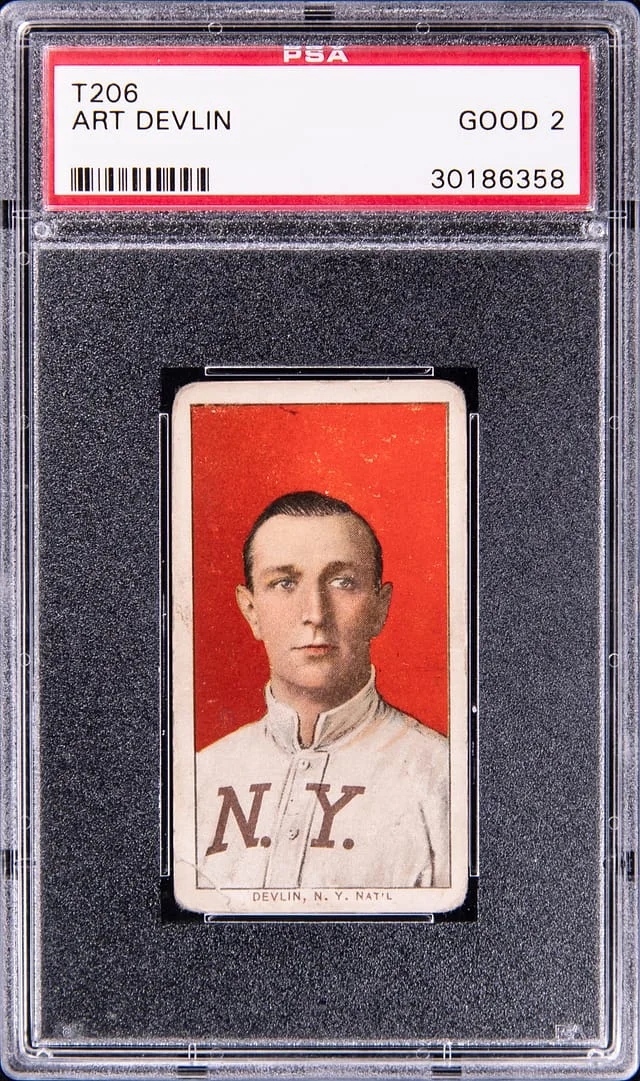 1909-11 T206 Art Devlin White Border #no-number card image