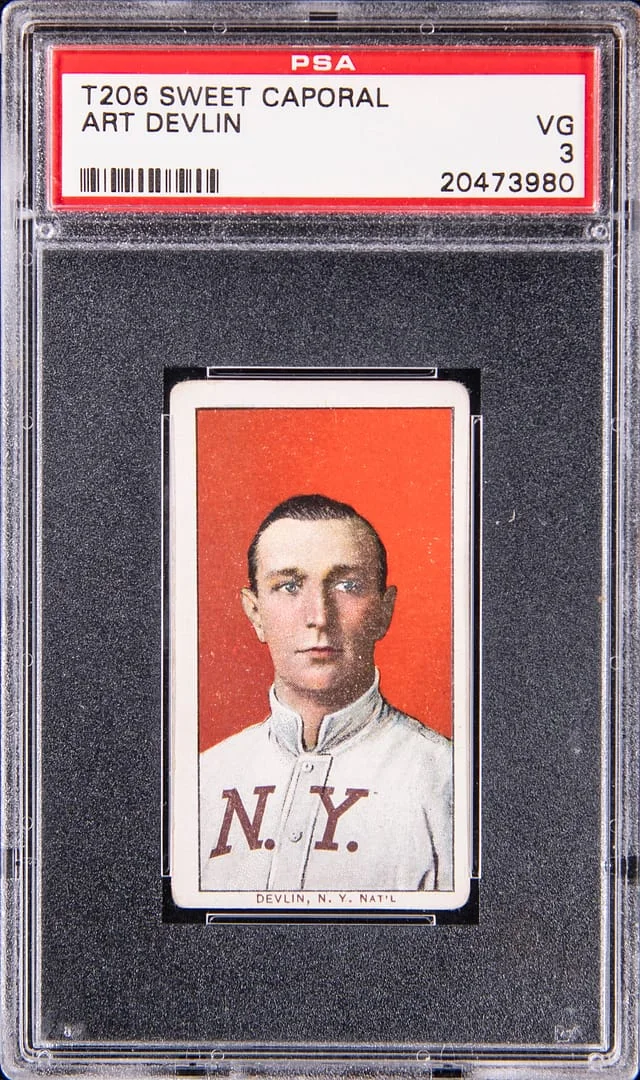 1909-11 T206 Art Devlin - Sweet Caporal White Border #no-number card image