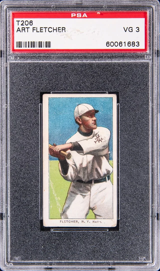 1909-11 T206 Art Fletcher - Piedmont White Border #no-number card image