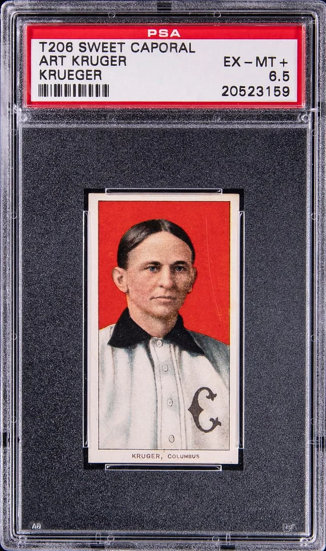 1909-11 T206 Art Kruger, Krueger White Border #no-number card image