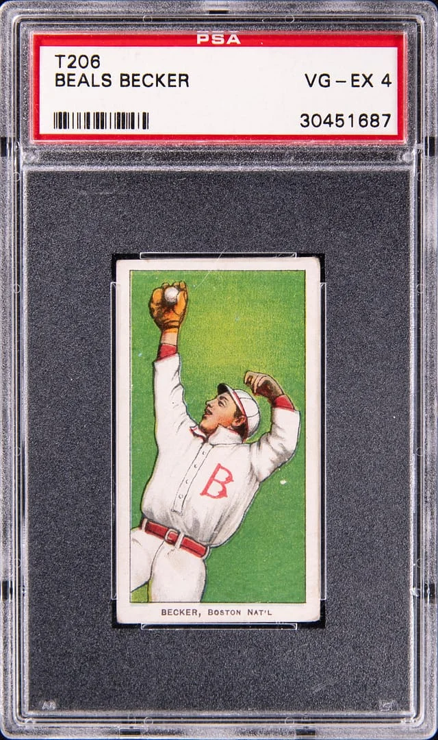 1909-11 T206 Beals Becker - Piedmont - VG-EX 4 White Border #no-number card image