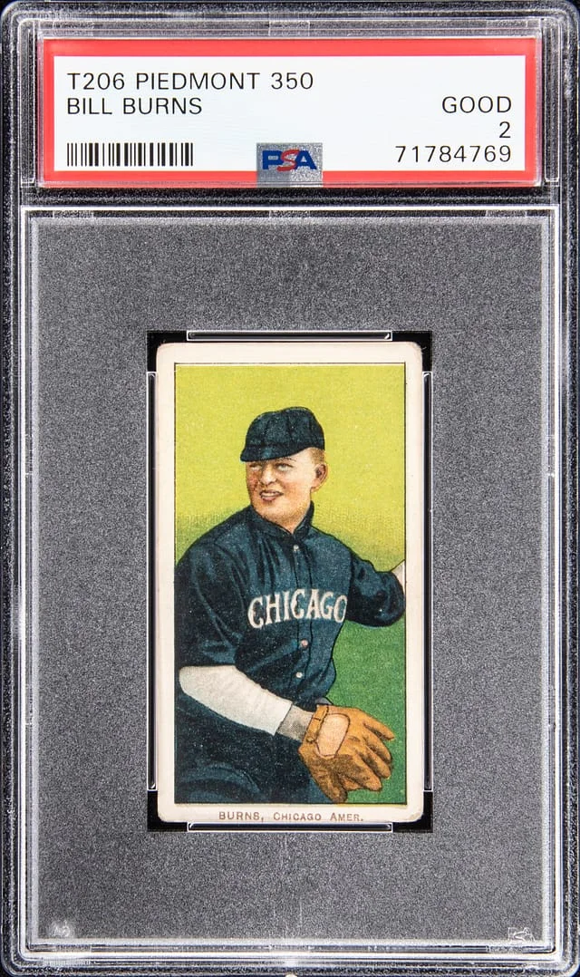 1909-11 T206 Bill Burns White Border #no-number card image