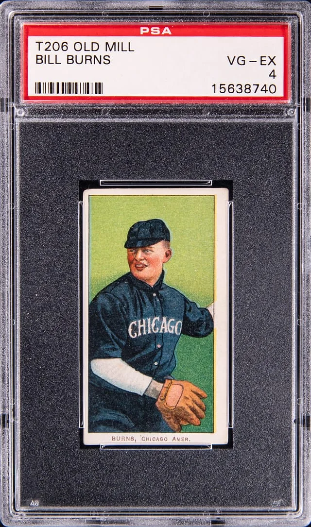 1909-11 T206 Bill Burns - Old Mill White Border #no-number card image
