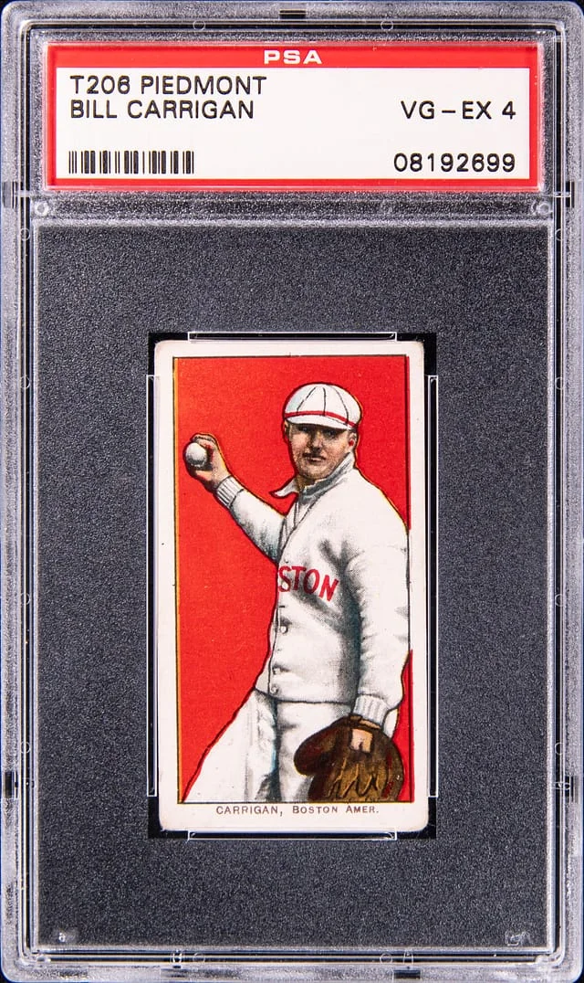 1909-11 T206 Bill Carrigan - Piedmont White Border #no-number card image