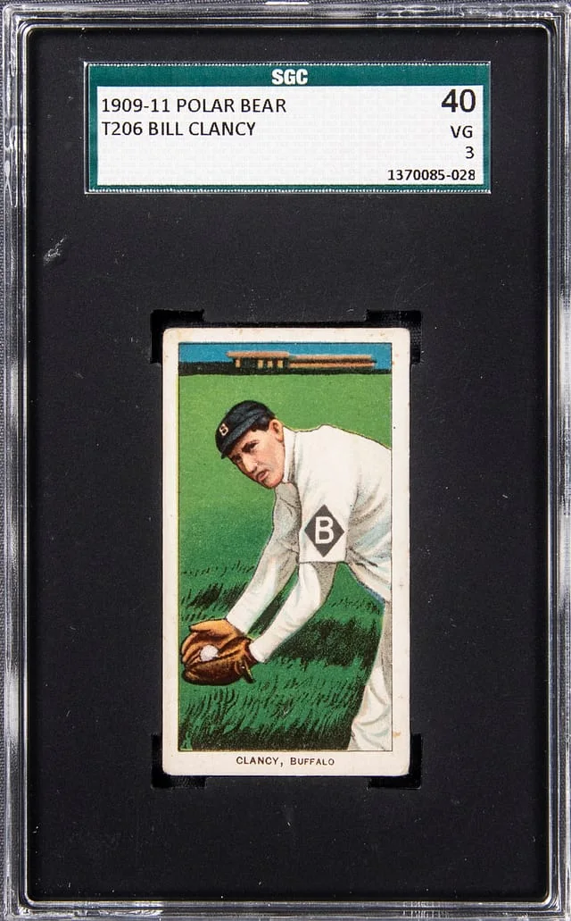 1909-11 T206 Bill Clancy White Border #no-number card image