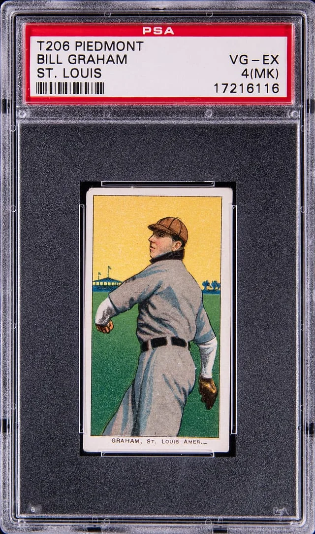 1909-11 T206 Bill Graham, St. Louis White Border #no-number card image