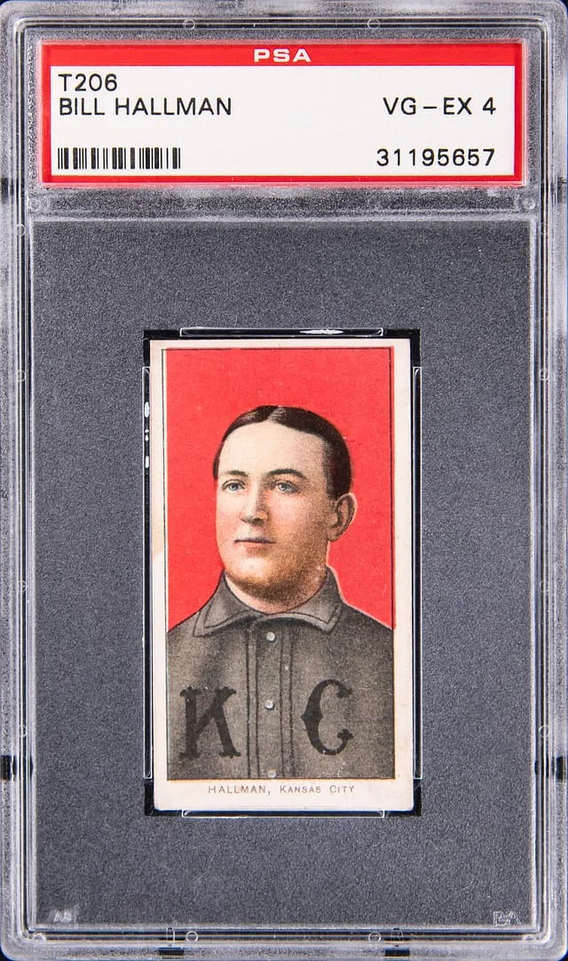 1909-11 T206 Bill Hallman - Piedmont White Border #no-number card image