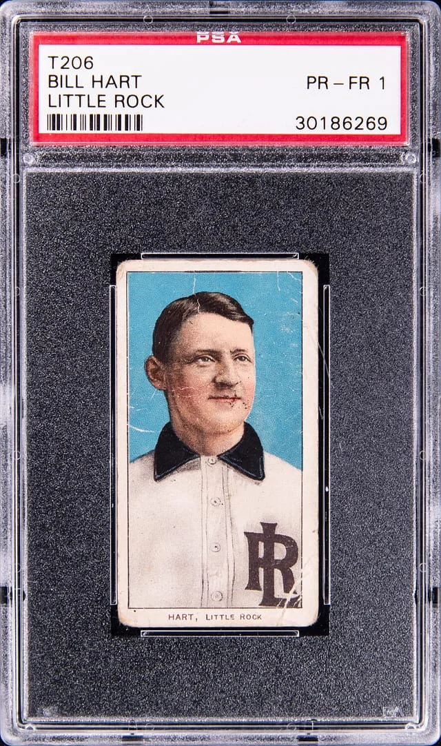 1909-11 T206 Bill Hart, Little Rock White Border #no-number card image