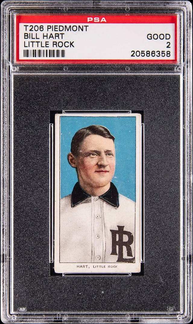 1909-11 T206 Bill Hart, Little Rock - Piedmont/350 White Border #no-number card image