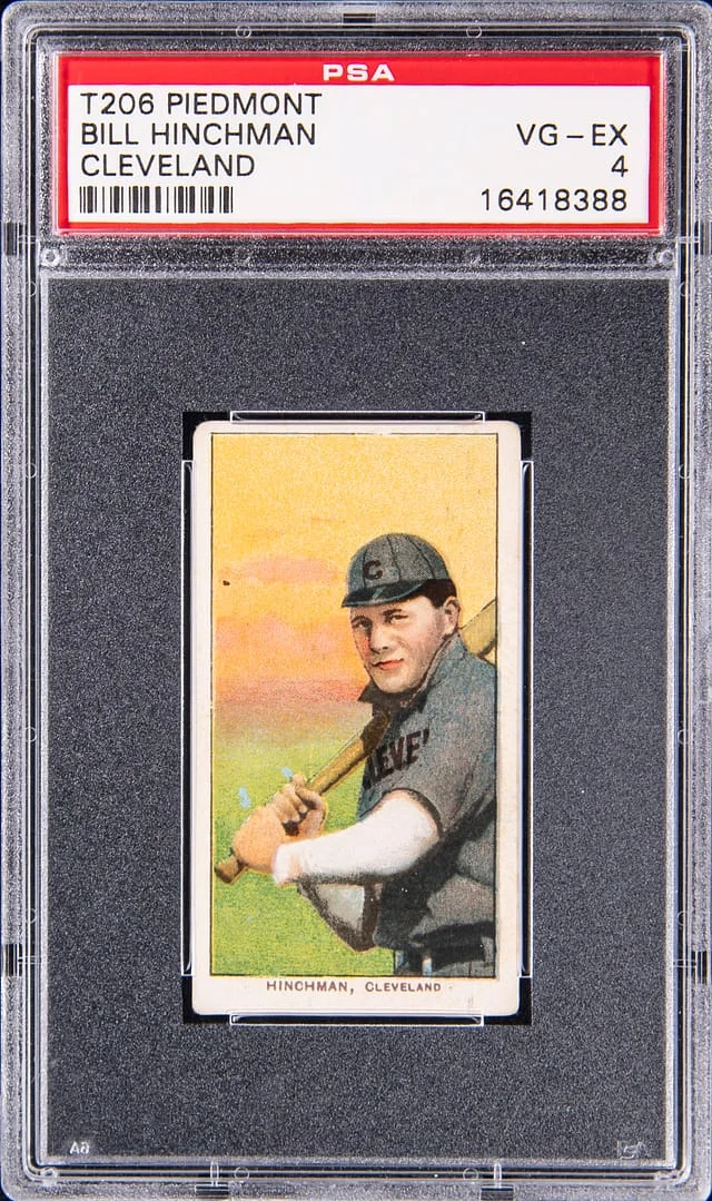 1909-11 T206 Bill Hinchman, Cleveland - Piedmont White Border #no-number card image