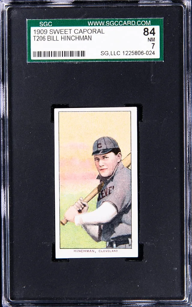 1909-11 T206 Bill Hinchman White Border #no-number card image