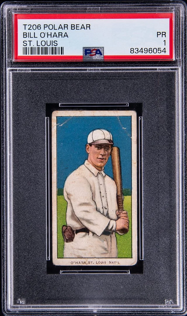 1909-11 T206 Bill O'Hara, St. Louis - Key Rarity White Border #no-number card image