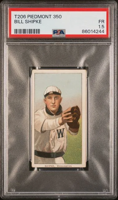 1909-11 T206 Bill Shipke Piedmont #350 card image