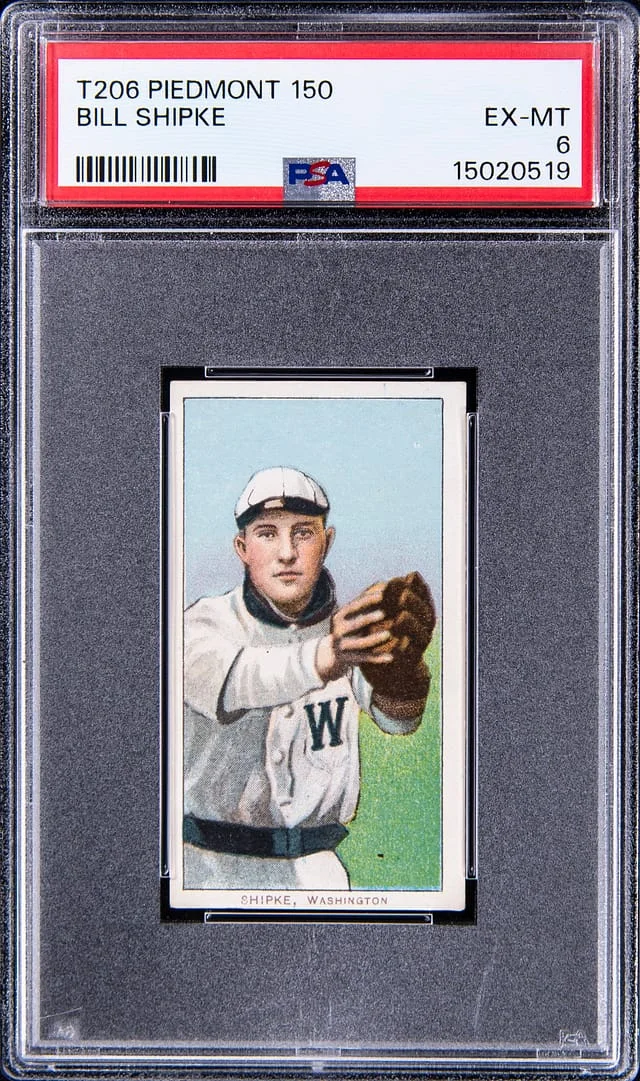 1909-11 T206 Bill Shipke - Piedmont 150 White Border #no-number card image