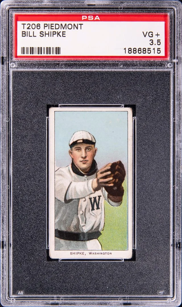 1909-11 T206 Bill Shipke - Piedmont White Border #no-number card image
