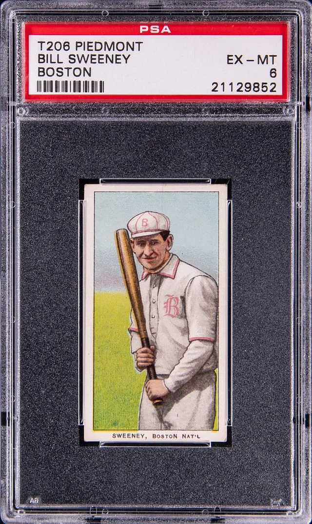 1909-11 T206 Bill Sweeney, Boston White Border #no-number card image