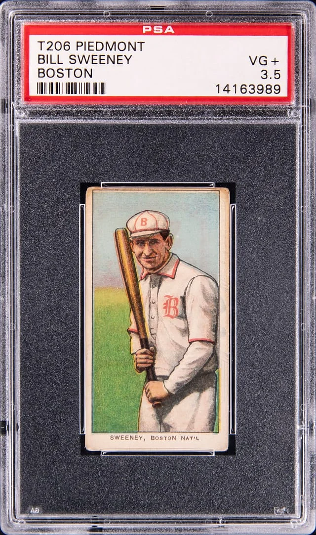 1909-11 T206 Bill Sweeney, Boston - Piedmont White Border #no-number card image