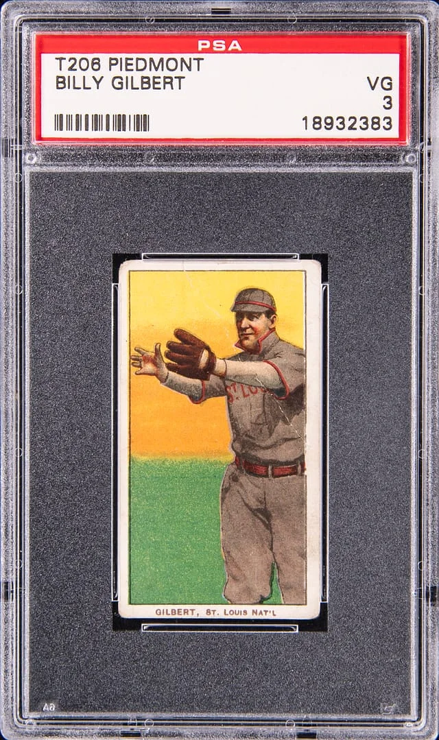 1909-11 T206 Billy Gilbert - Piedmont White Border #no-number card image