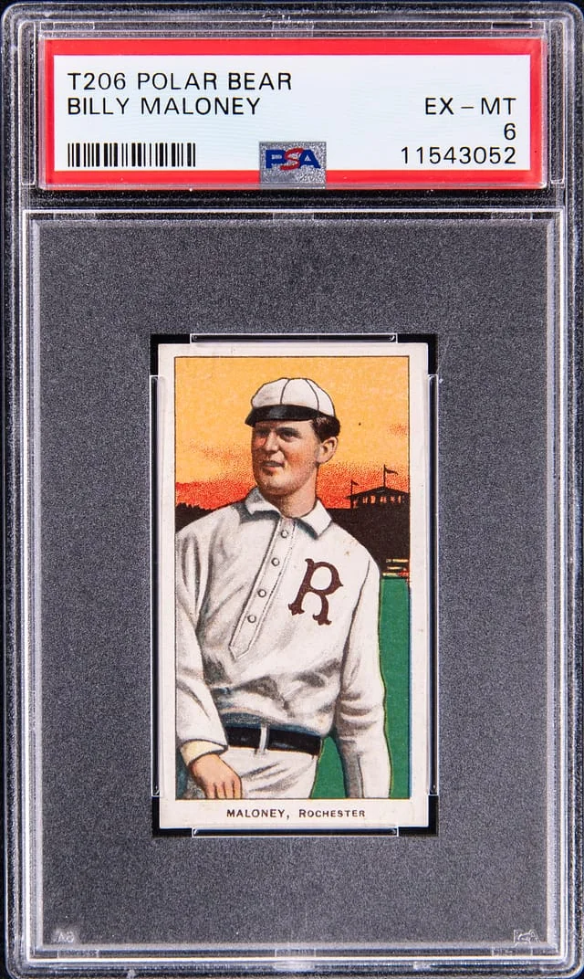 1909-11 T206 Billy Maloney - Polar Bear White Border #no-number card image