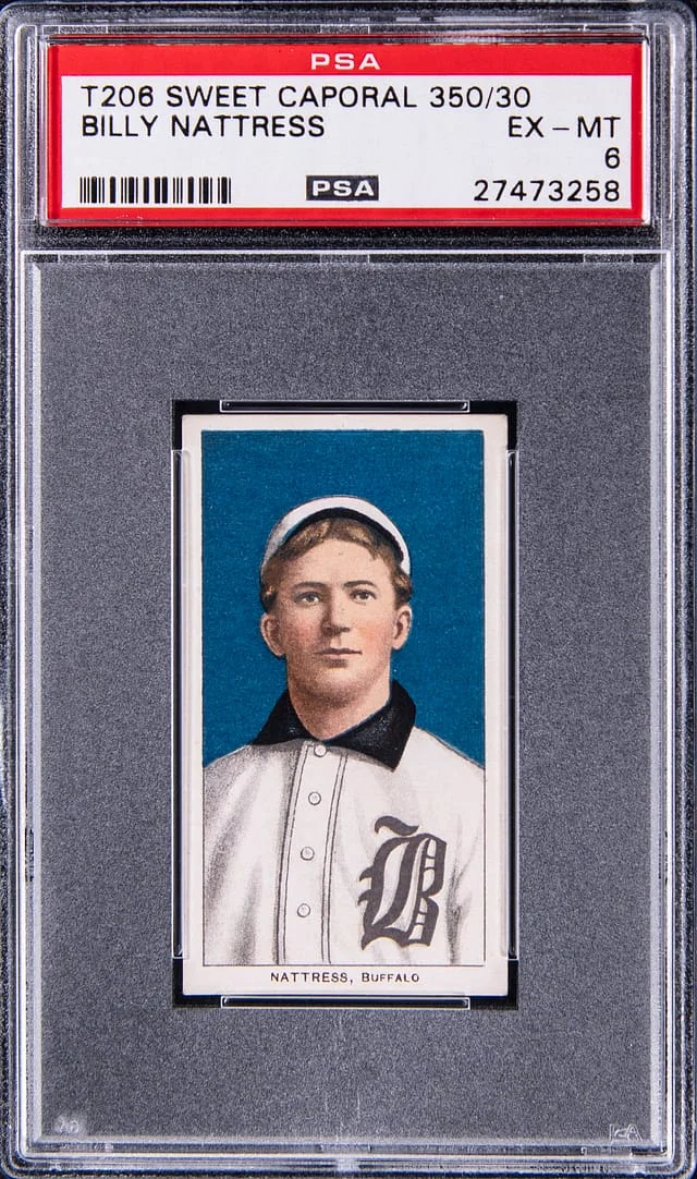 1909-11 T206 Billy Nattress White Border #no-number card image