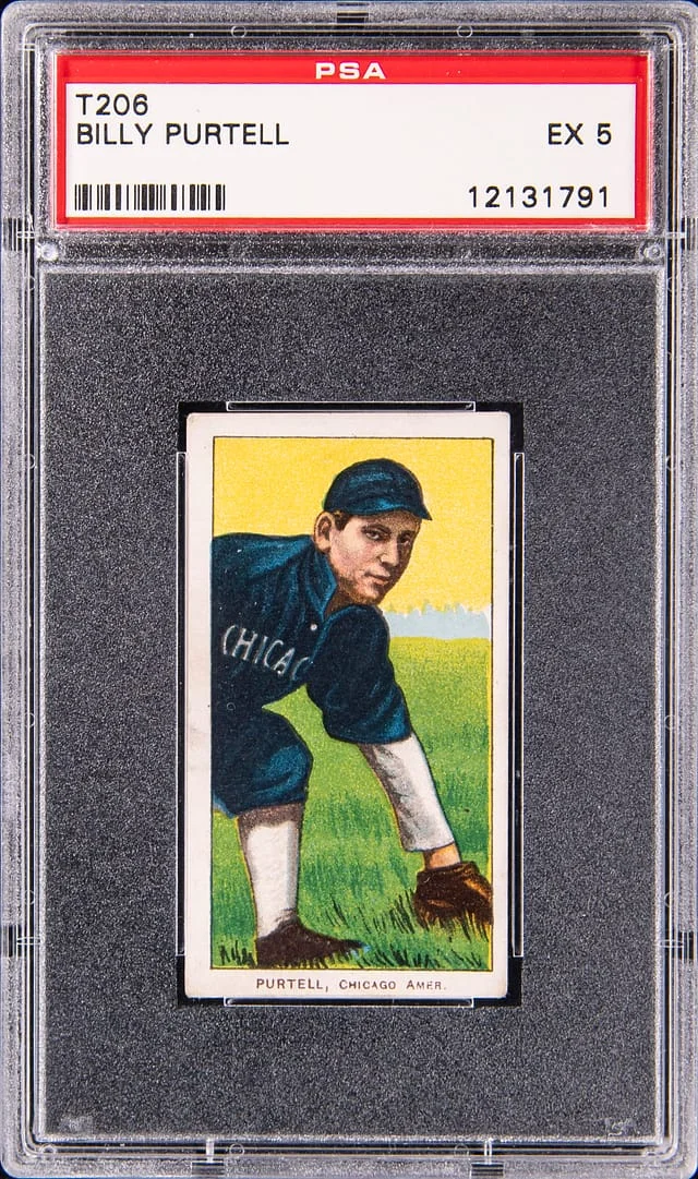 1909-11 T206 Billy Purtell - Piedmont White Border #no-number card image