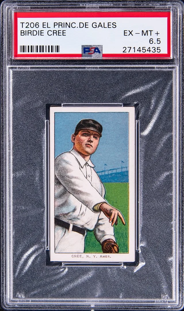 1909-11 T206 Birdie Cree - El Principe De Gales Back White Border #no-number card image