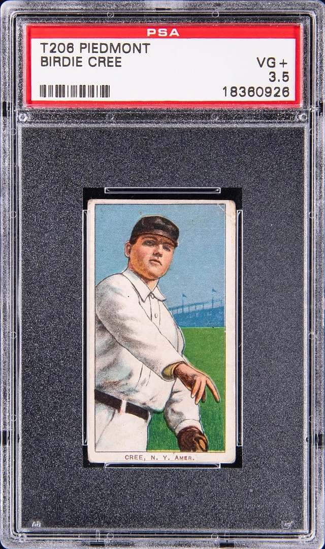 1909-11 T206 Birdie Cree - Piedmont White Border #no-number card image