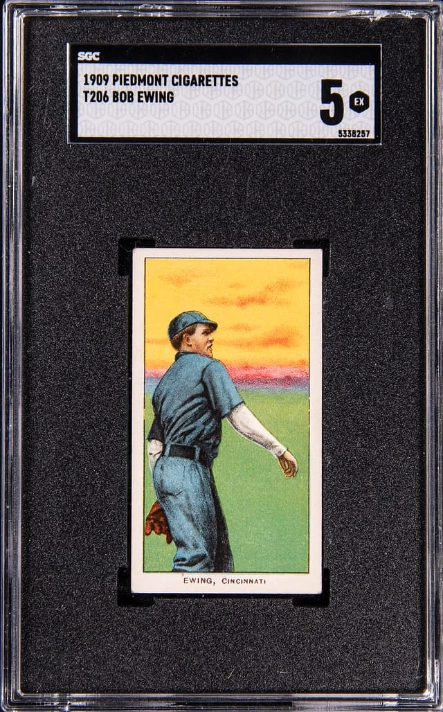 1909-11 T206 Bob Ewing - Piedmont White Border #no-number card image
