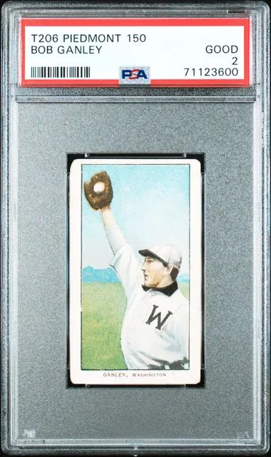 1909-11 T206 Bob Ganley White Border #no-number card image