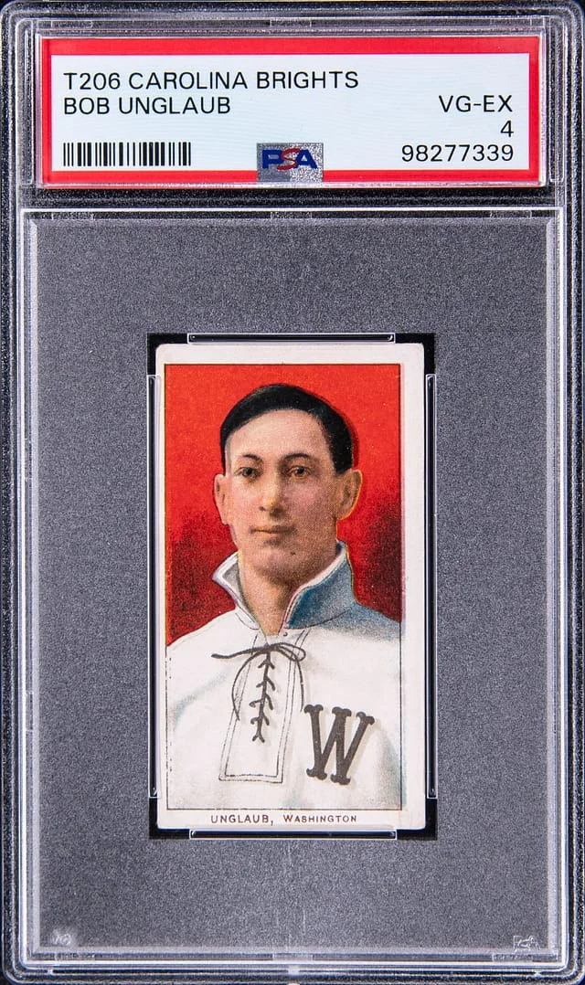 1909-11 T206 Bob Unglaub - Carolina Brights Back White Border #no-number card image